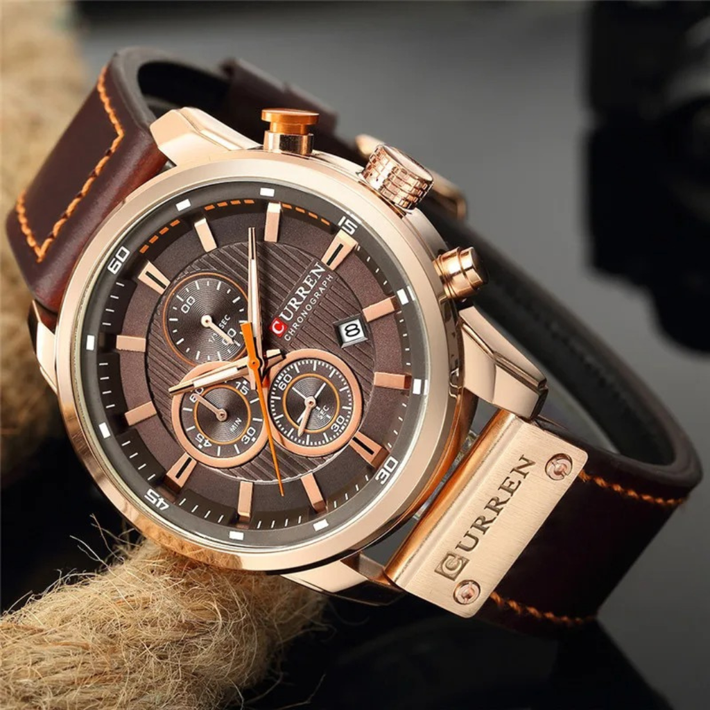 Reloj Curren 8291 Para Hombre Pulso Cuero