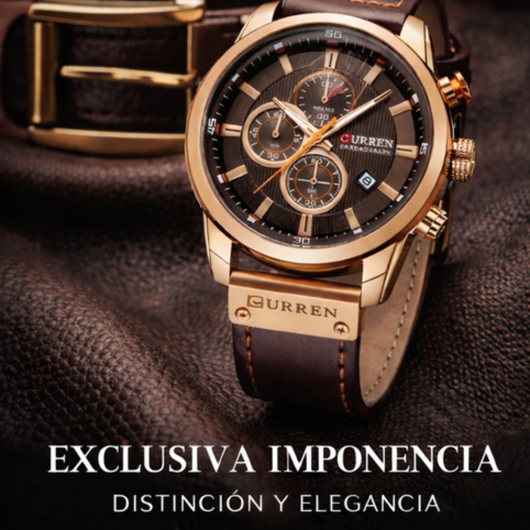 Reloj Curren 8291 Para Hombre Pulso Cuero